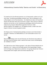 Aufbau Greenline-Rollup "Bambus" inkl. Druck