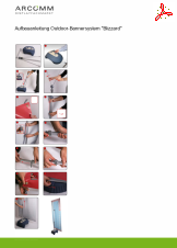 Aufbau Outdoor-Bannersystem "Blizzard"