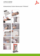 Aufbau Outdoor-Bannersystem "Whirlwind"