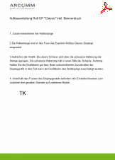 Aufbau Roll UP "Classic" inkl. Bannerdruck