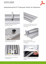 Aufbau Roll UP "Professionell  Double" inkl. Bannerdruck