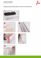 Aufbau Rollup-Display "Orient" inkl. Bannerdruck