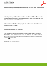 Aufbau dreiseitiges Bannerdisplay "Tri Side" inkl. Bannerdruck